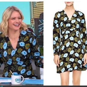 Sandro floral  Embellished Floral Dress size medium 38
